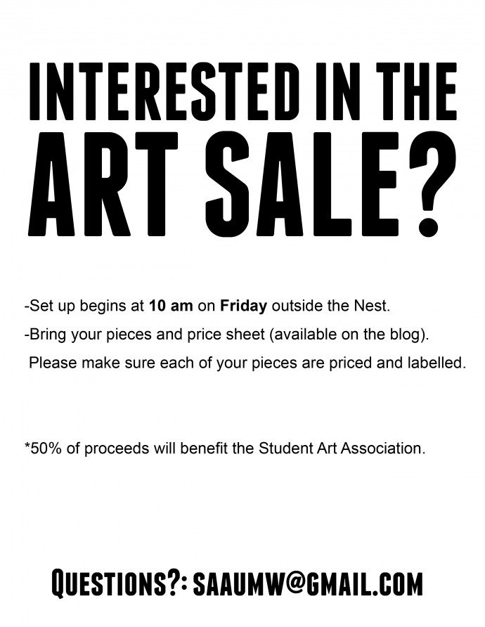 Art Sale Interest Flyer Art Sale Interest Flyer