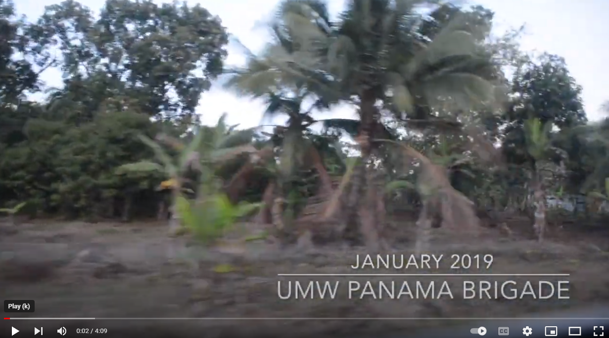 A screenshot of the UMW GMB 2019 video