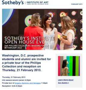 FW Sotheby's Institute of Art Open House Event at The Phillips Collection - Outlook Web Access Light - Google Chrome 292013 35129 PM FW Sotheby's Institute of Art Open House Event at The Phillips Collection - Outlook Web Access Light - Google Chrome 292013 35129 PM