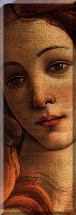 Sandro Botticelli: Nascita di Venere (part.)