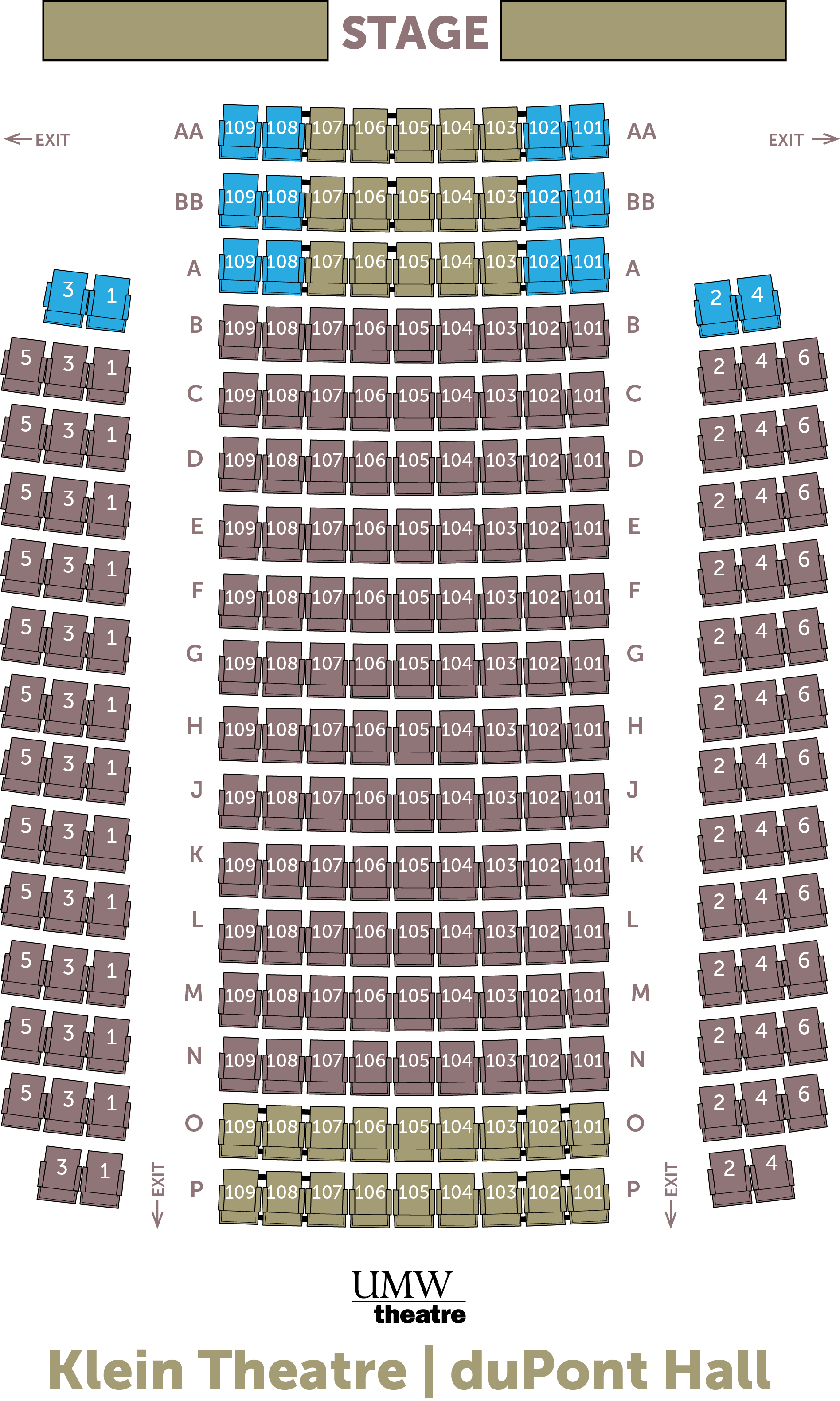 Klein Theatre Seating Chart Theatre and Dance