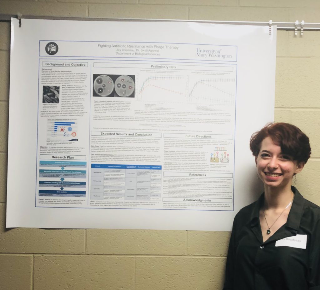 Jay Boudreau wins award for poster at the Virginia Academy for Science 2022