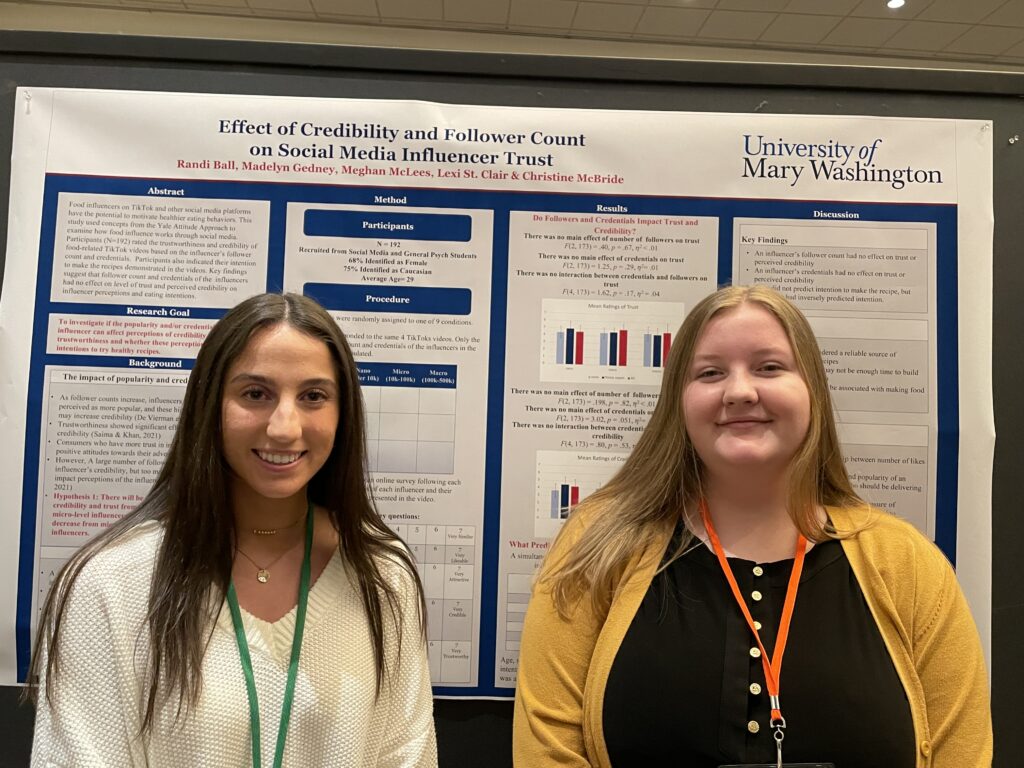  Randi Ball and Maddy Gedney at the Eastern Psychological Association Annual Conference 2023