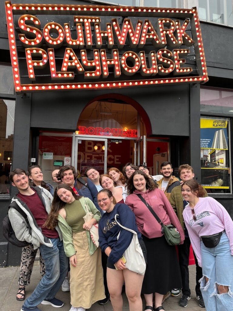 UMW students at SouthWark Playhouse in London