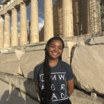 Ariana Adamek at the Acropolis in Greece