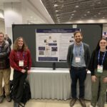 Tyler Crockett (Historic Preservation '28), Nick Thodal (History '28), Dr. Alex Honald, and Sarah Yatzeck (History '28) at the National Council for the Social Studies Annual Conference in Washington, DC.