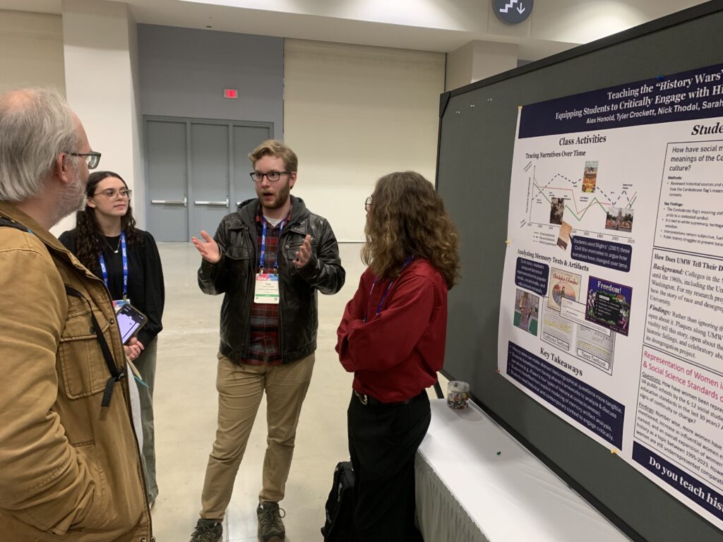 Students present their research at the Social Studies Conference