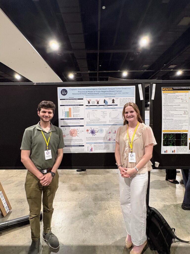 Students present their poster at NCUR