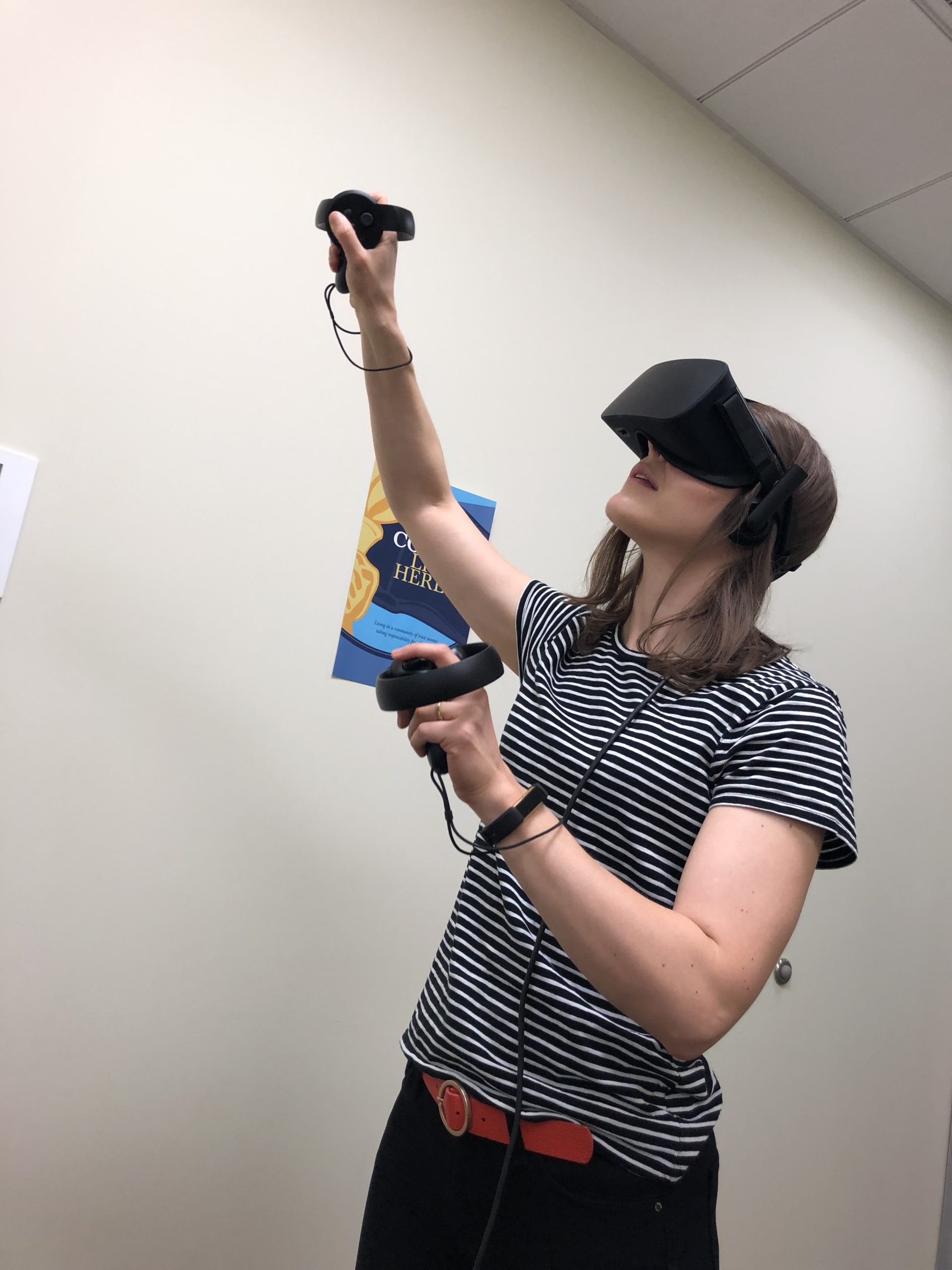 CDS student works on a VR project
