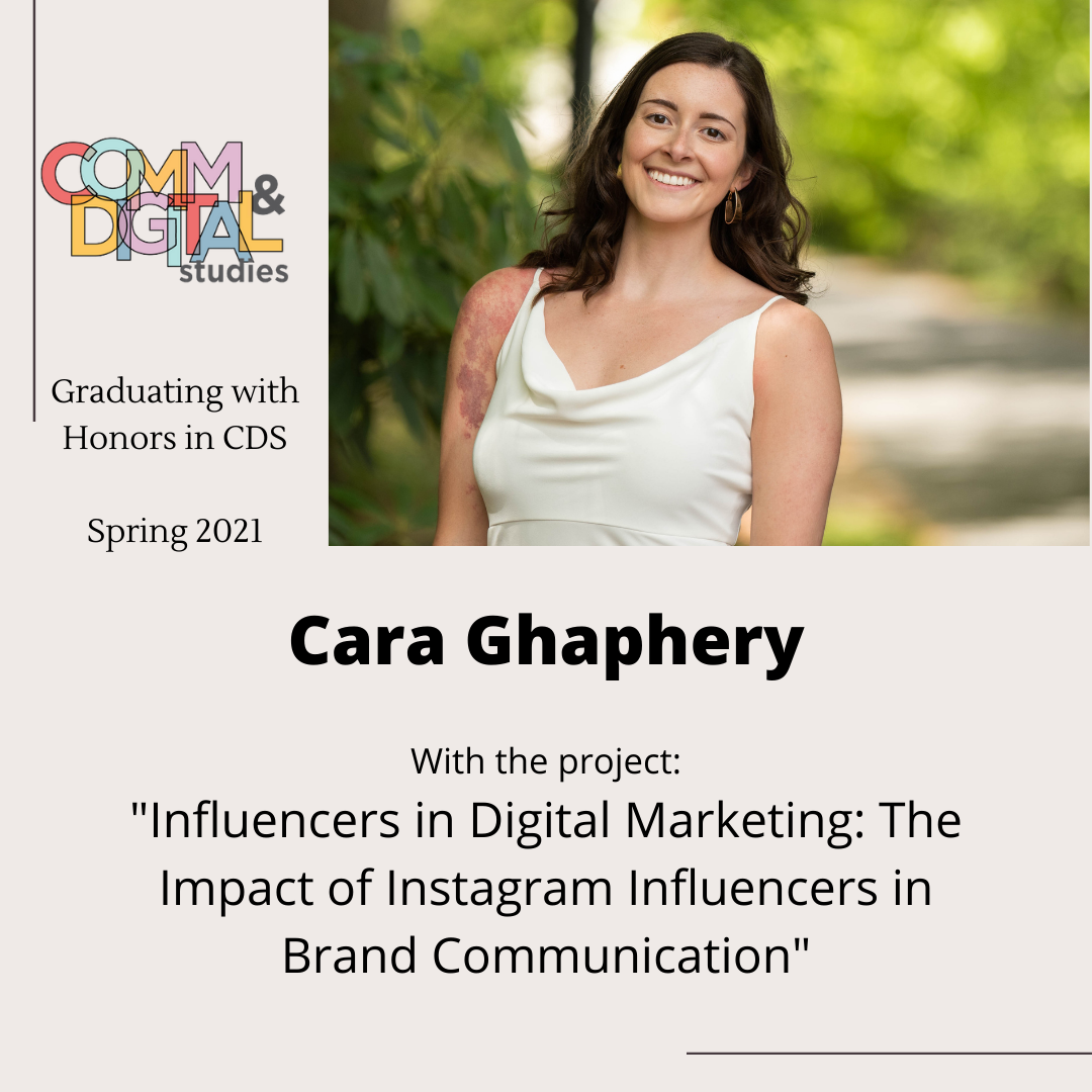 Cara Ghaphery – graduated with honors in 2021