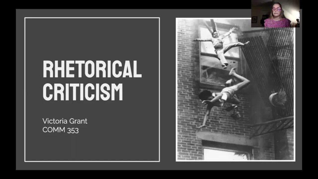 This link will take you to a video created by Victoria Grant&nbsp; titled "'Fire Escape Collapse' Rhetorical Criticism."