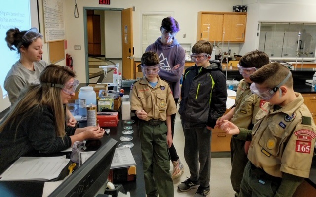 Chemistry Merit Badge with local Scouts