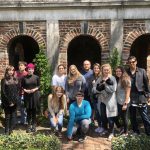 Picture of ENGL 394A students and Barrenechea Visiting Poe Museum