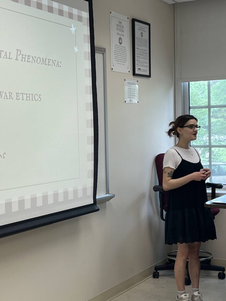 Claire Watkins presents at the Kemp Symposium