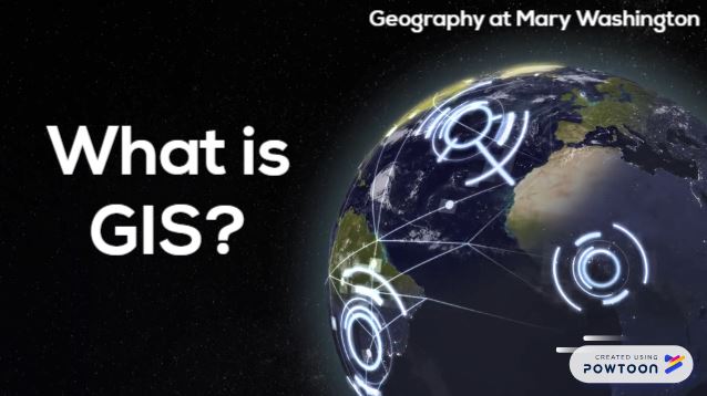 Opening slide "what is GIS" video