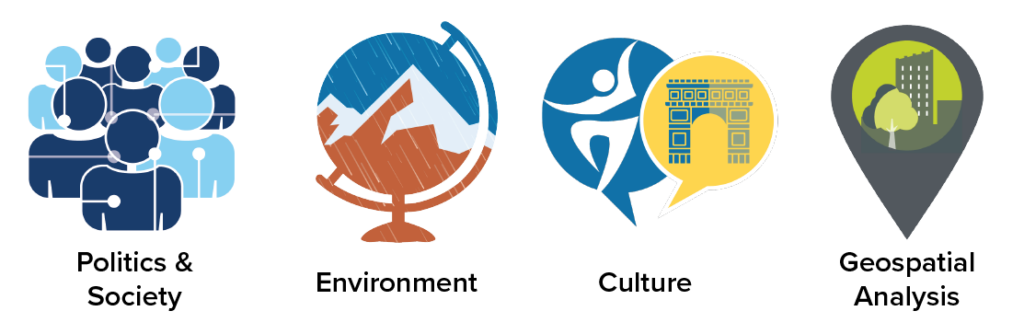 Graphics for Politics & Society, Environment, Culture, and Geospatial Analysis