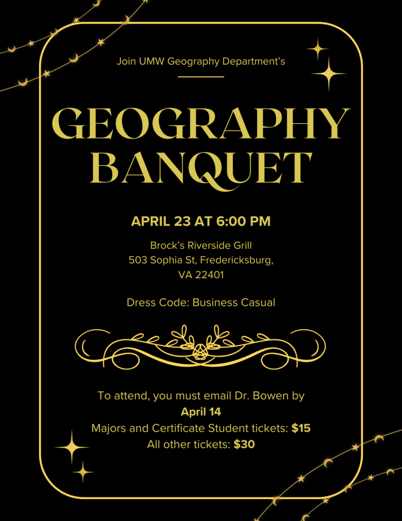 Geography banquest Info