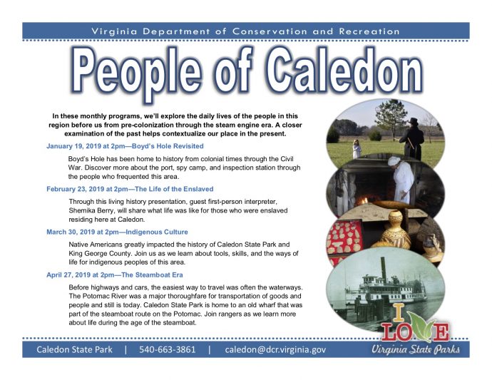 People of Caledon Program at Caledon State Park History and American