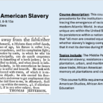 HIST 444 American Slavery