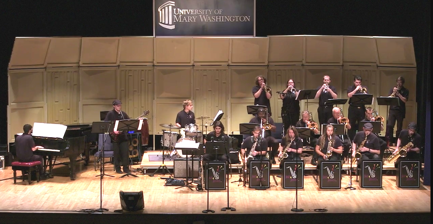 UMW Jazz Ensemble performing
