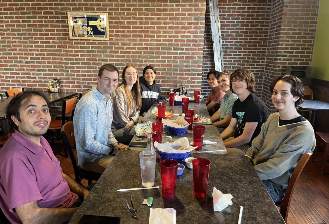 Visitor lunch from SPS colloquium series.