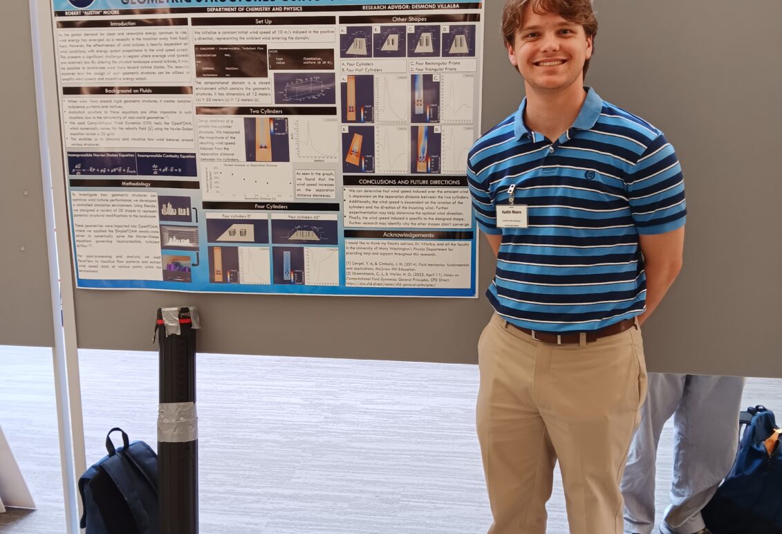 Student presenting research at VAS 25.