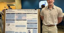 UMW student presenting poster.