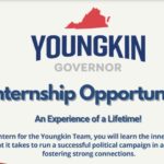 A flyer to intern for Governor Youngkin's team.