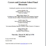 A flyer for the Spring 2023 Career Forum.