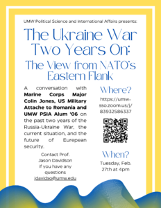 A flyer with event information