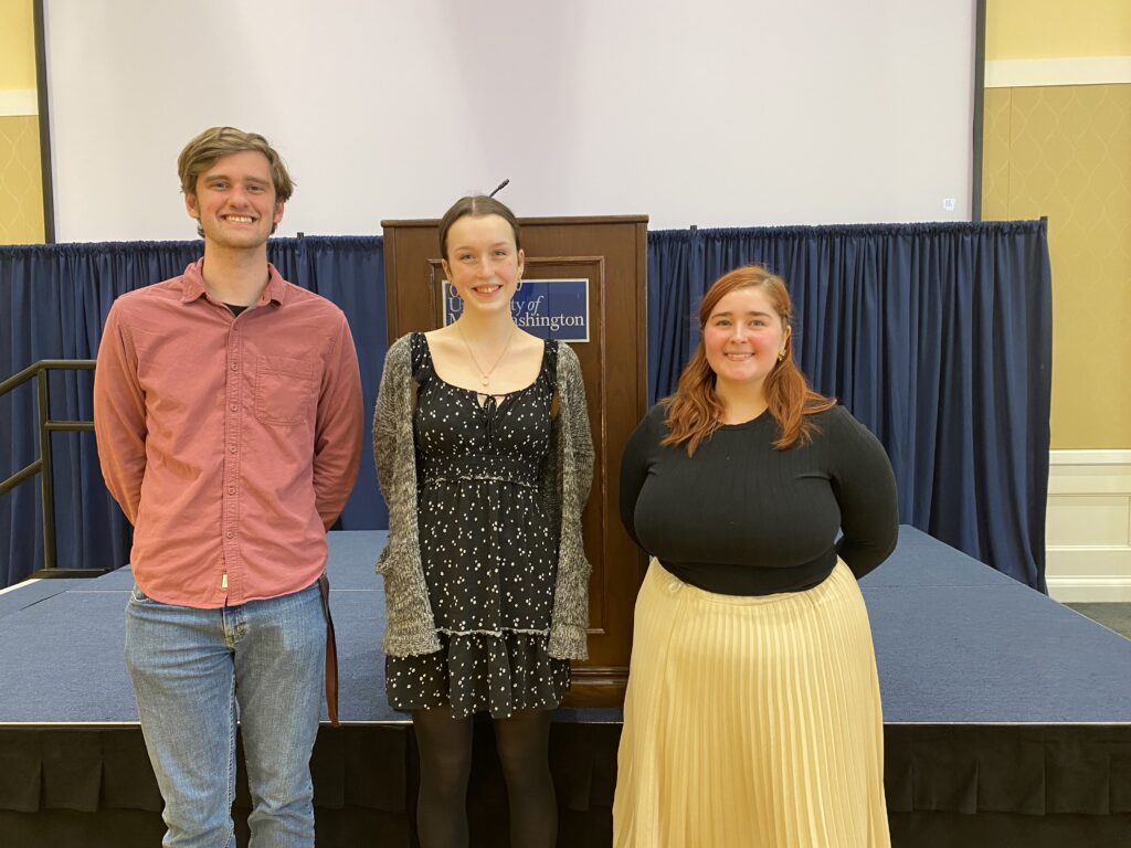 From left to right: Jorrin Casa De Calvo, Anissa Molnar, and Laura Conner