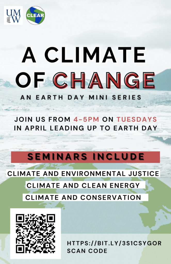 Flyer for event A Climate of Change